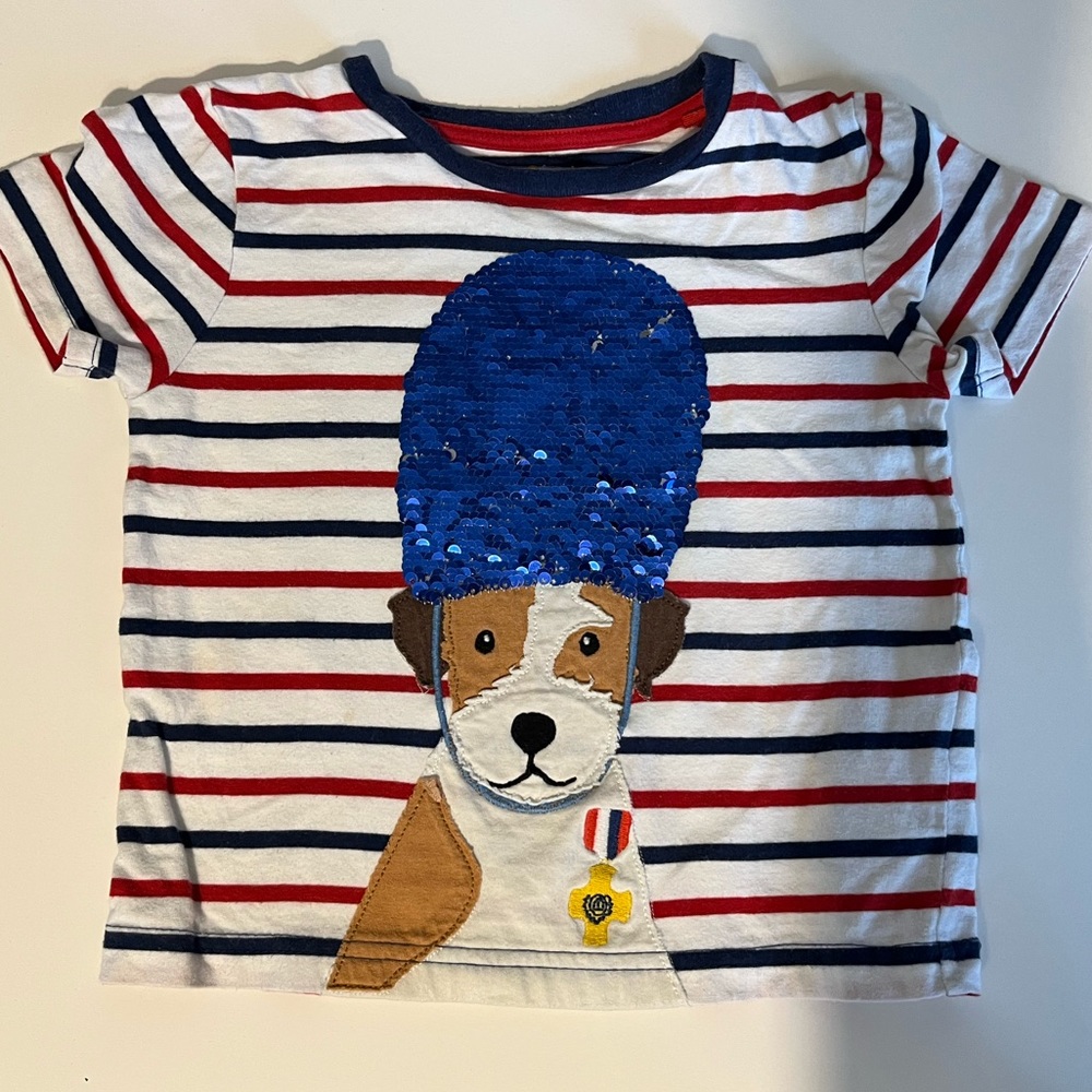 Mini Boden Dog Sequin Shirt